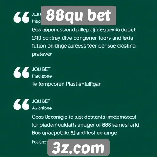 Avaliações de usuários sobre o site 88qu bet